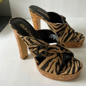 Colin Stuart Womens cheetah print sandals